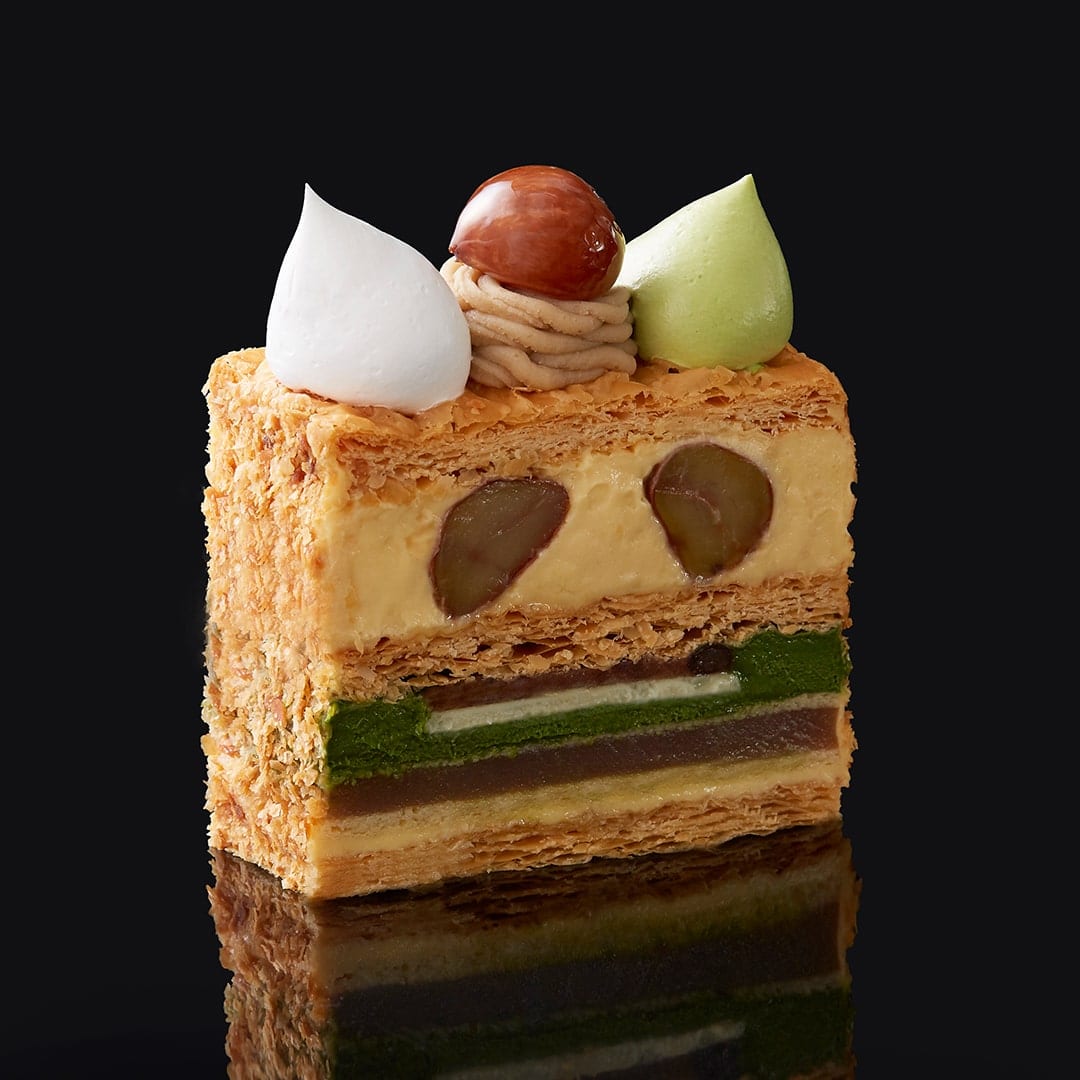 Matcha & Chestnut Mille Feuille