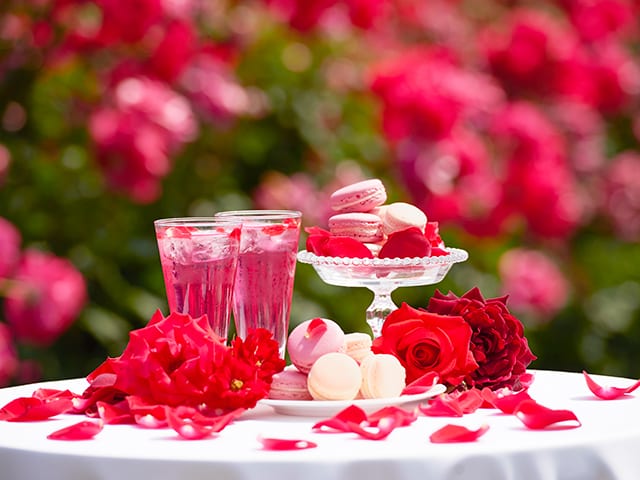 Red Rose Macaron