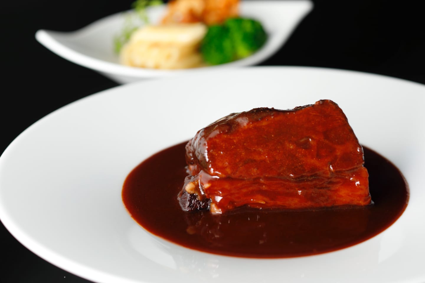 Ozaki Beef Bourguignon served with Mushroom Risotto