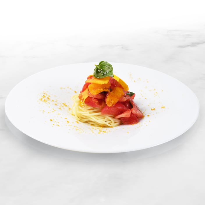 完熟トマトとカラスミの冷製フェデリーニ