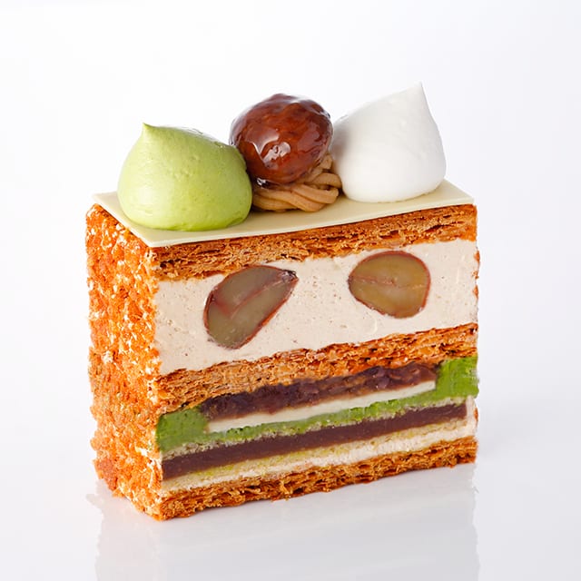 Matcha & Chestnut Mille Feuille 