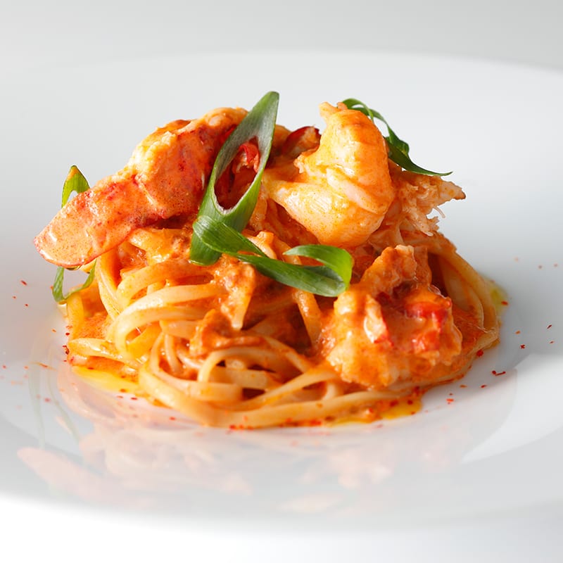 Creamy Tomato Pasta with Homard Lobster