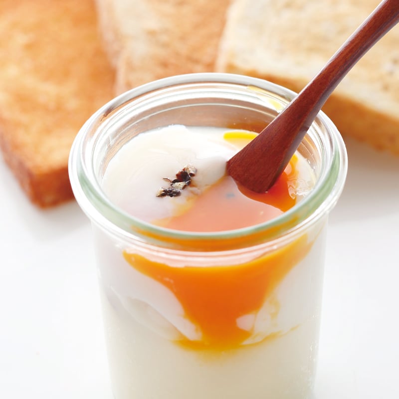 Coddled Egg with Potato Puree