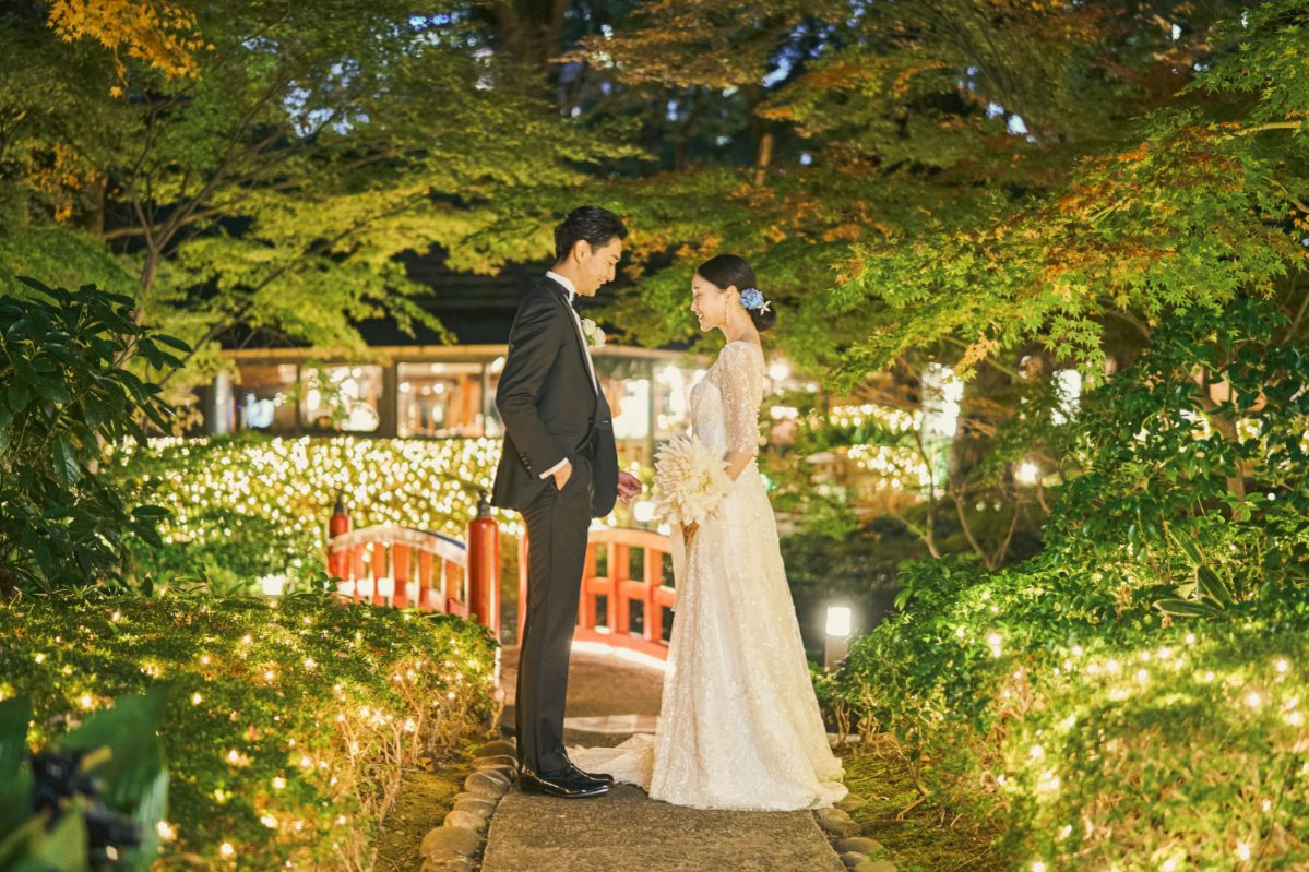 日本庭園ライトアップ