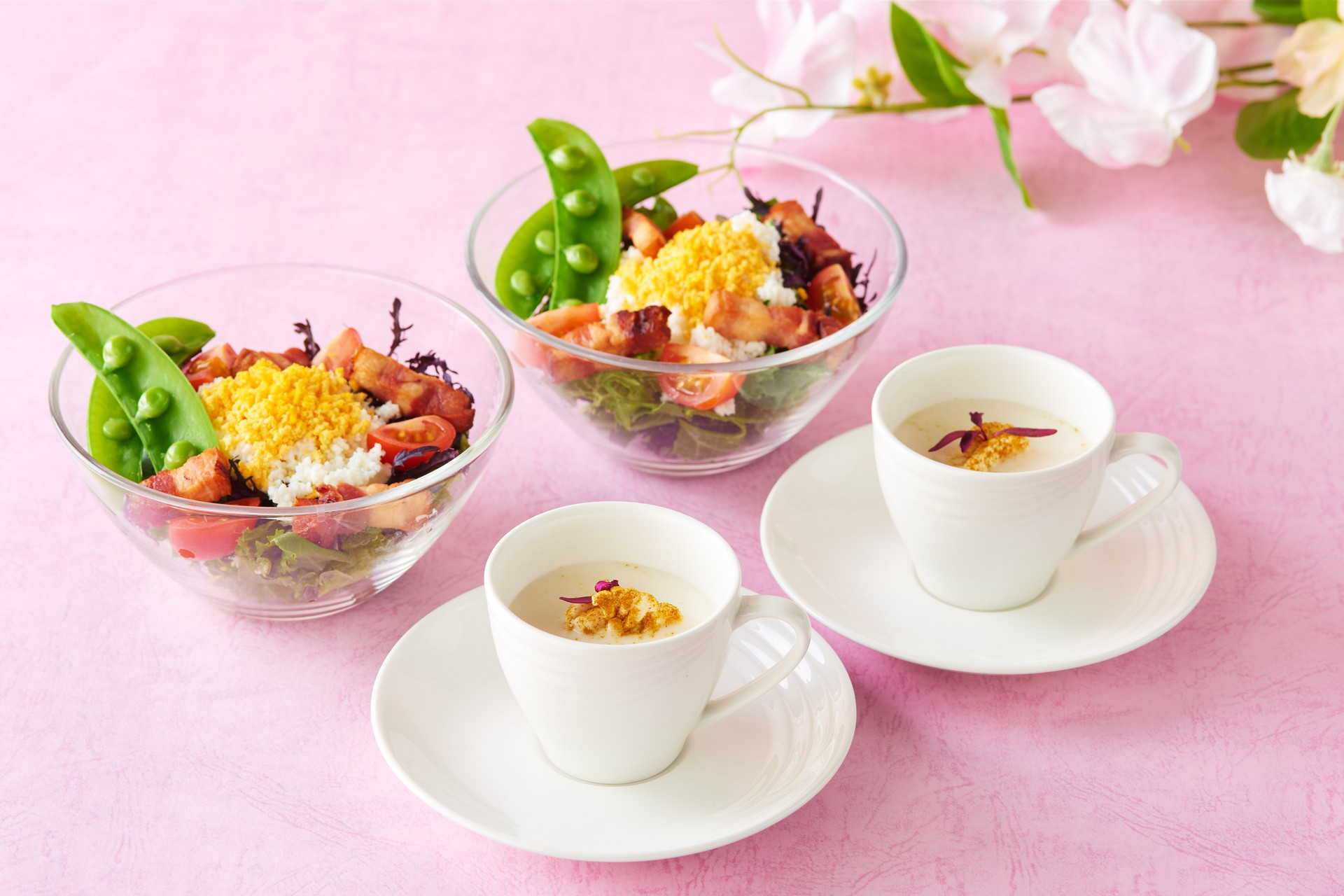 恋するミモザサラダ/カリフラワーポタージュ