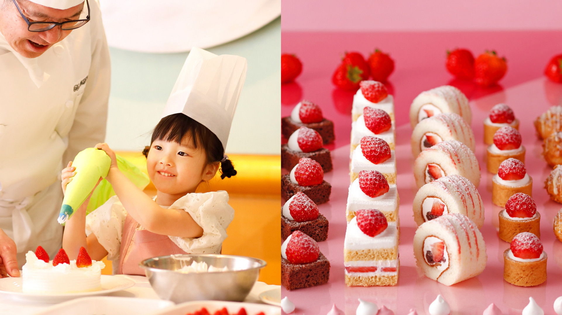 ホテルでパティシエ気分&ビュッフ