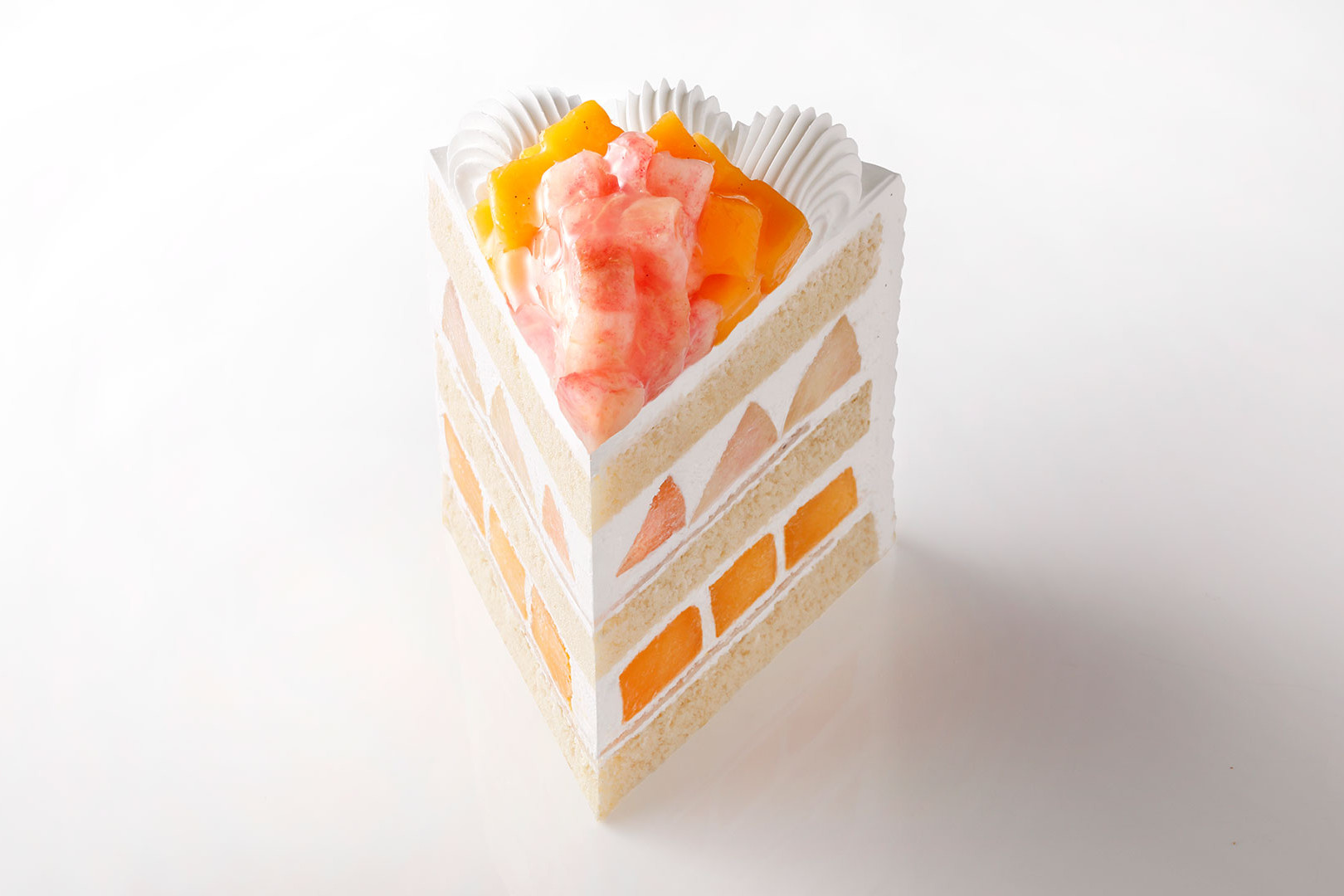 エクストラスーパーダブルショートケーキ(マンゴー&ピーチ)