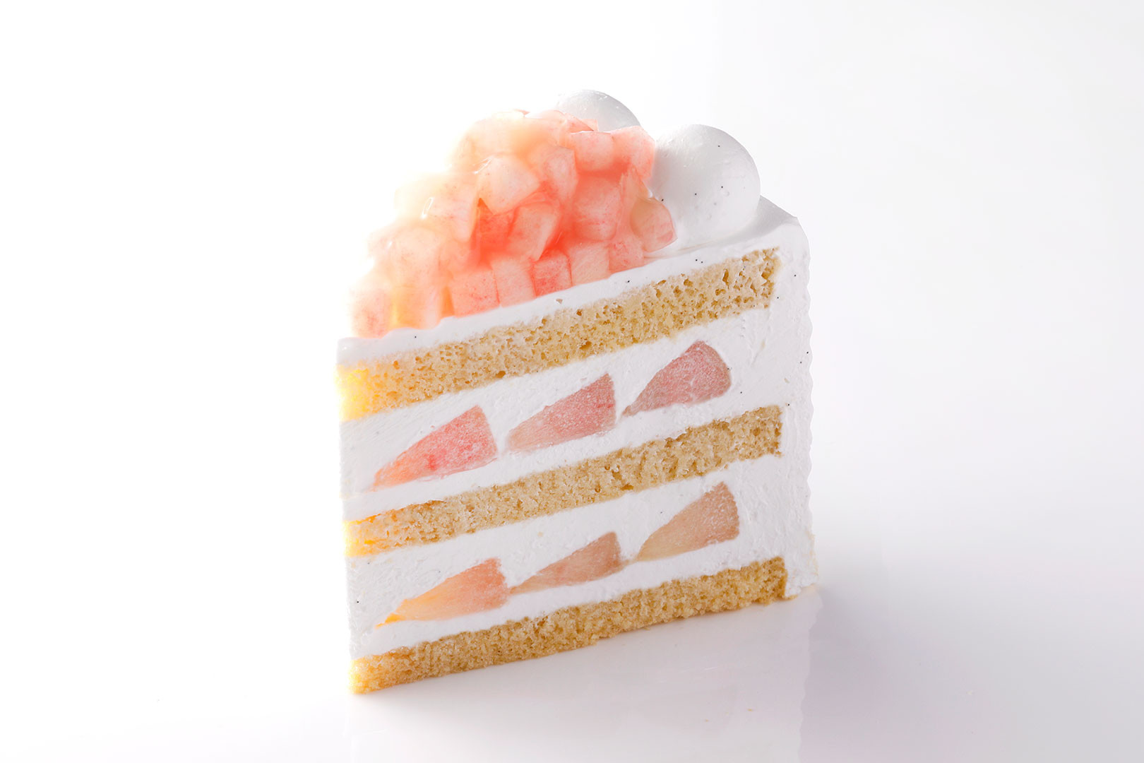 スーパーピーチショートケーキの写真