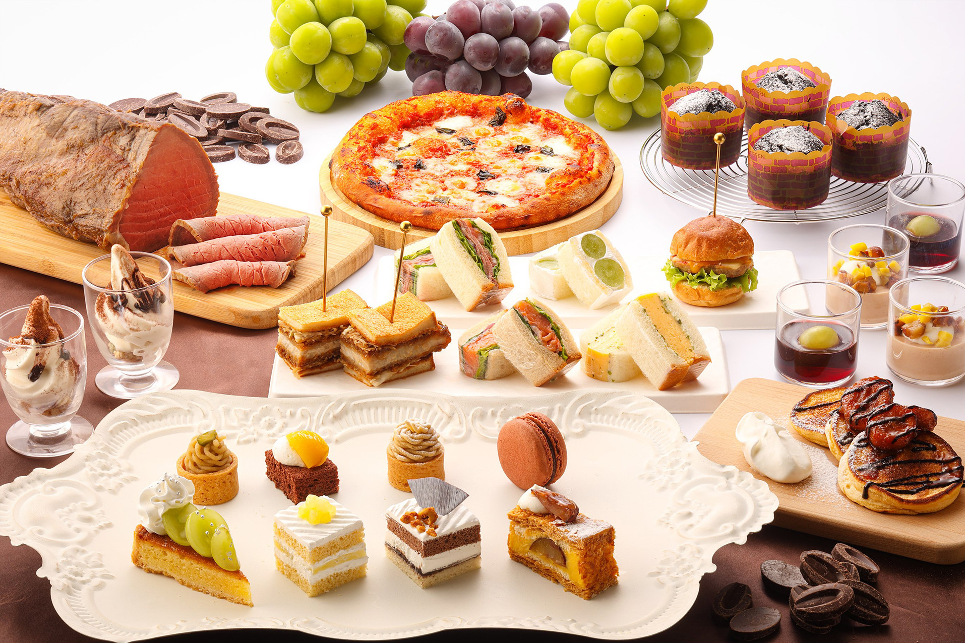 サンドウィッチ&スイーツビュッフェ ~栗とぶどうとチョコレート~