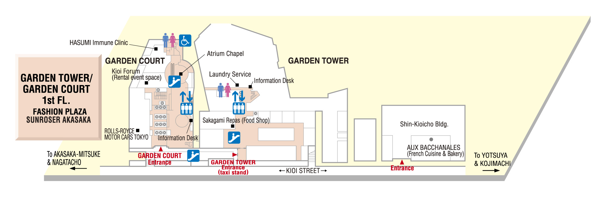 Floor Map - GARDEN TOWER/GARDEN COURT 1st FL.