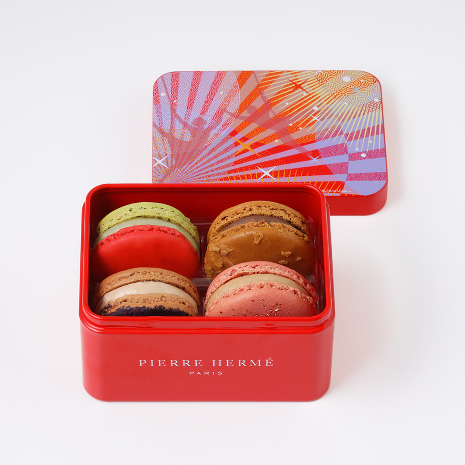 Assortiment de 4 Macarons "Signature Noël"