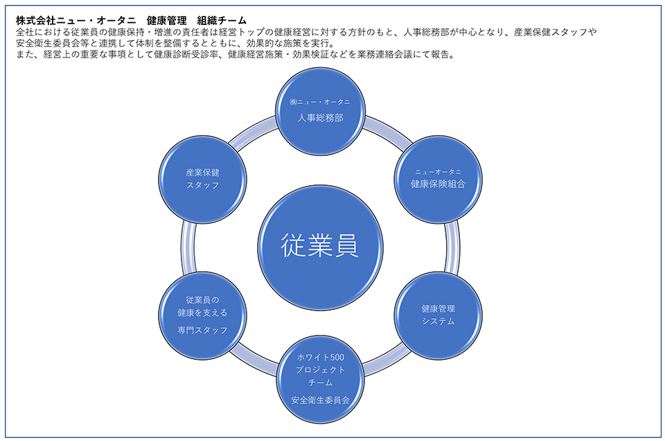 健康管理 組織チームの図