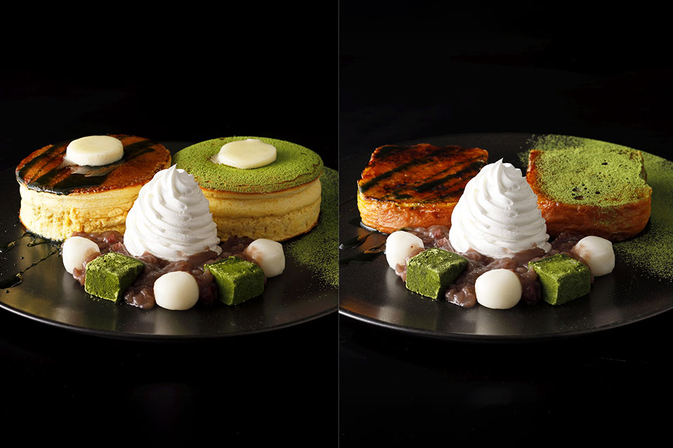 抹茶パンケーキ/抹茶ブリオッシュフレンチトースト