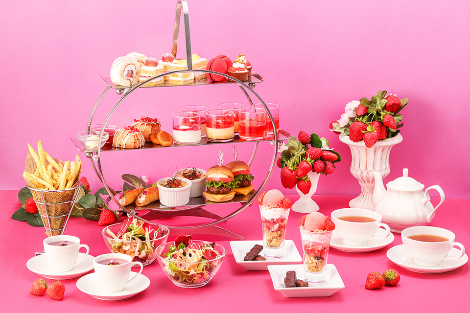 いちごアフタヌーンティーセット
