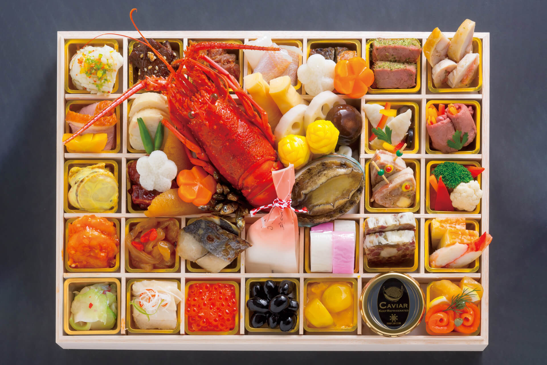 祝膳おせち「夢」(日本料理・西洋料理・中国料理 一段) 2名さま用