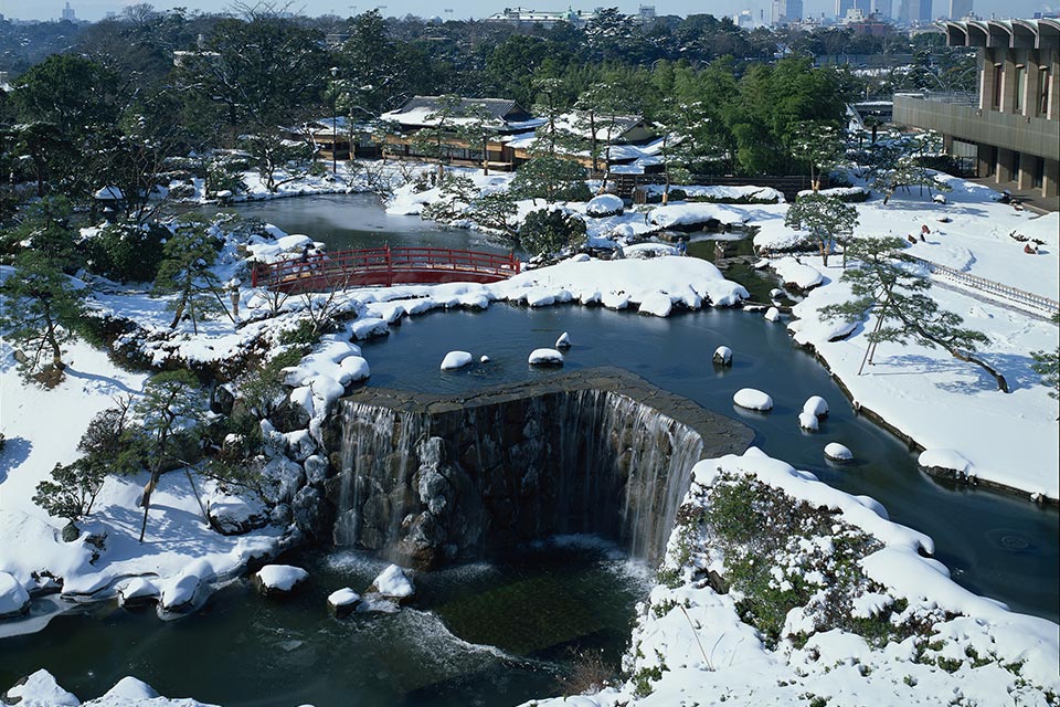 日本庭園の四季 冬　イメージ