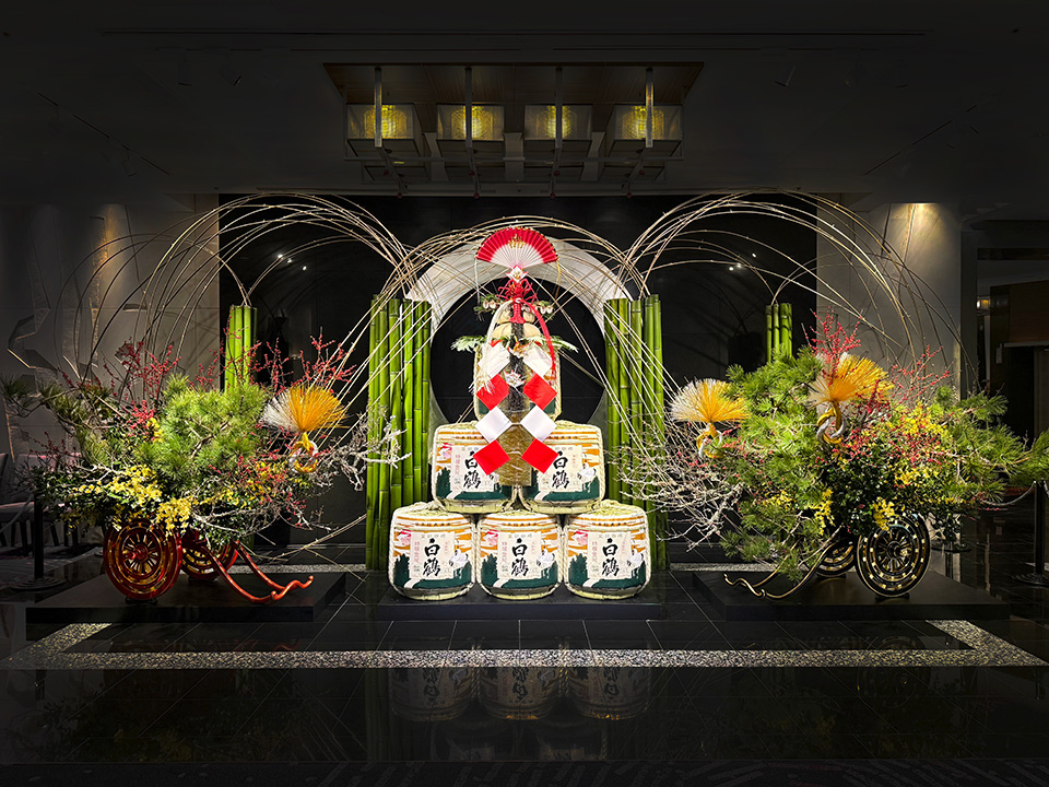 ロビィ階 12月 お迎え花