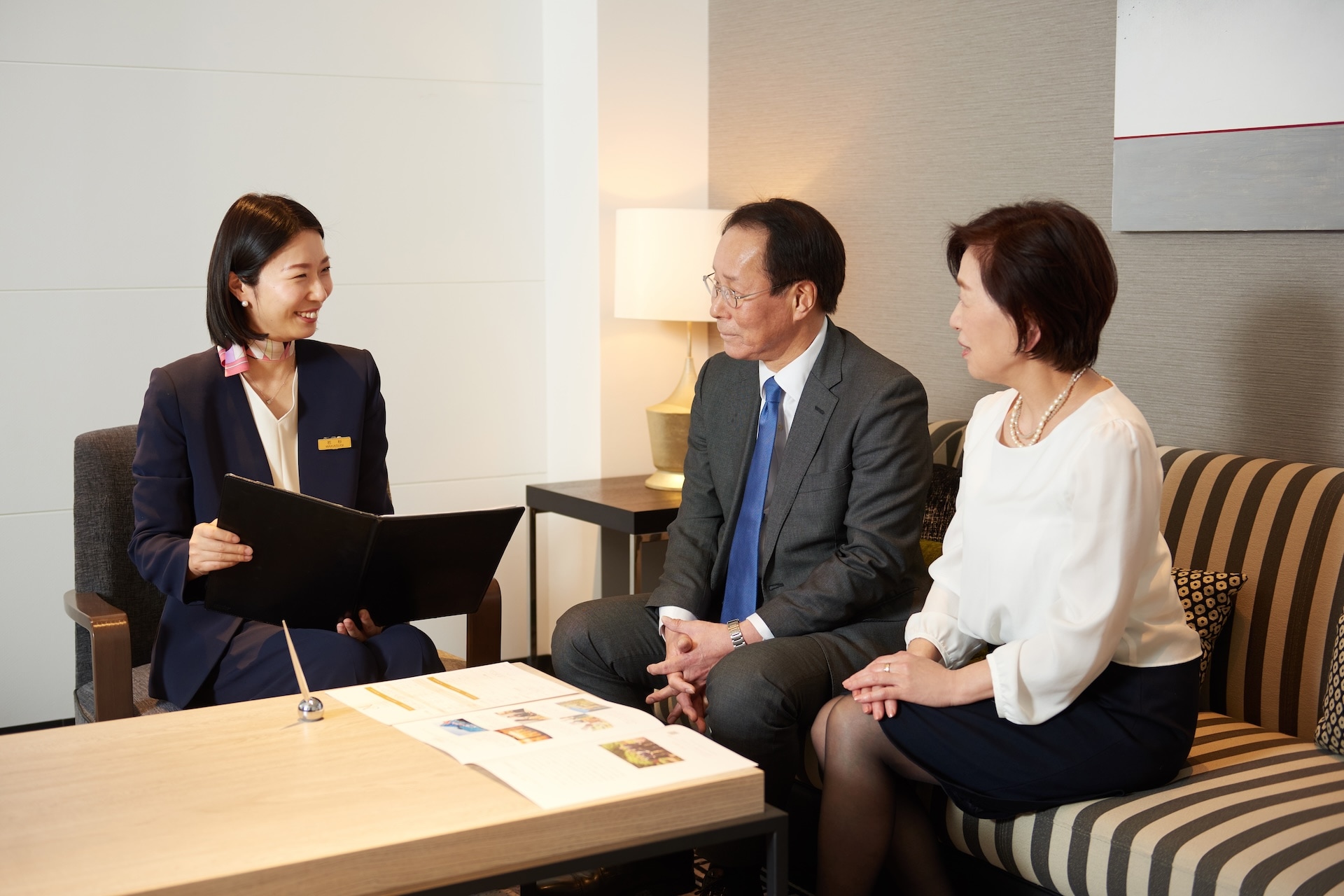 コンシェルジュと親子の相談会の様子