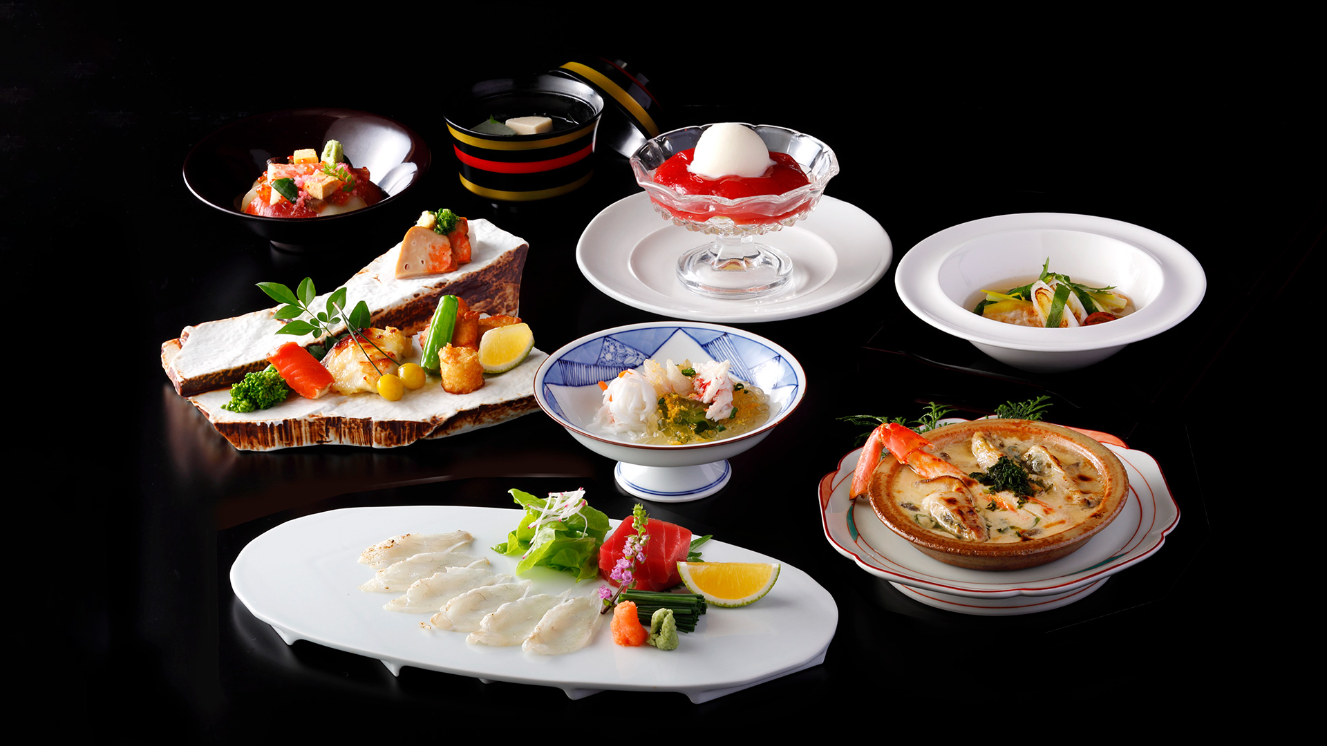 期間限定　松葉がにとフグ　冬の味覚