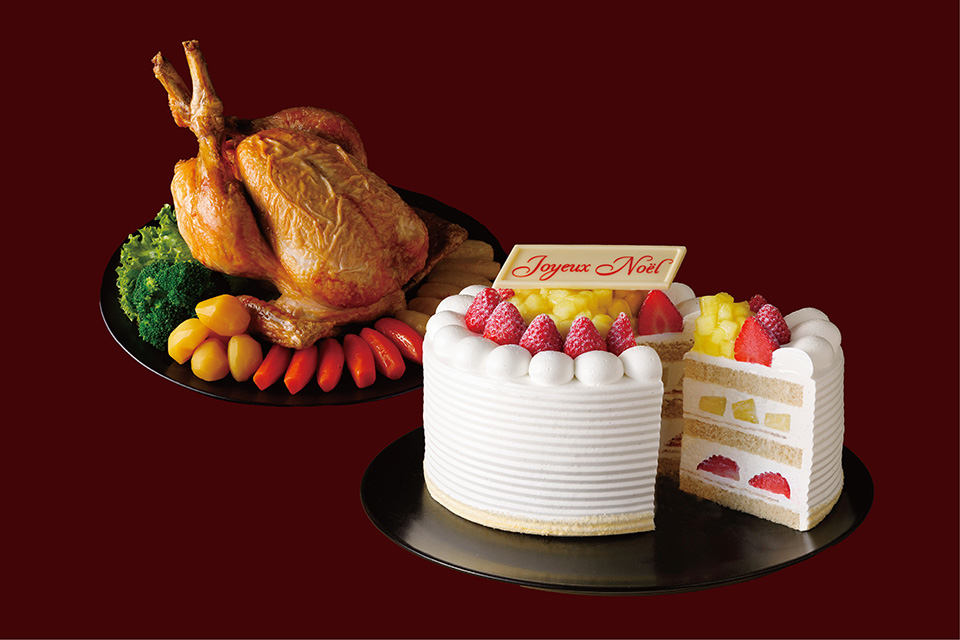 エクストラスーパーダブルショートケーキ＆ローストチキンセット