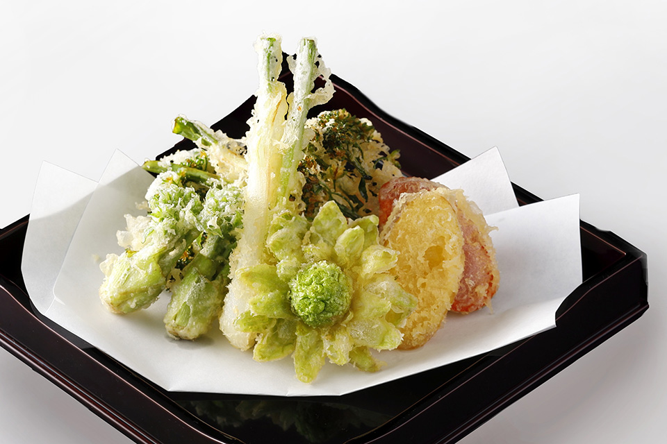 富山県産春野菜の天麩羅
