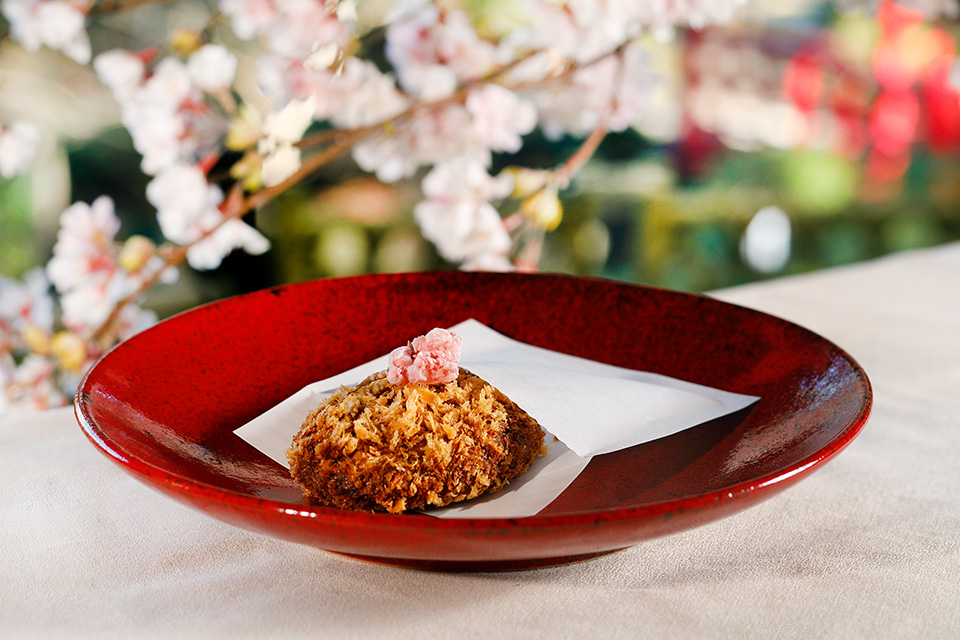 黒毛和牛の桜ミニコロッケの写真