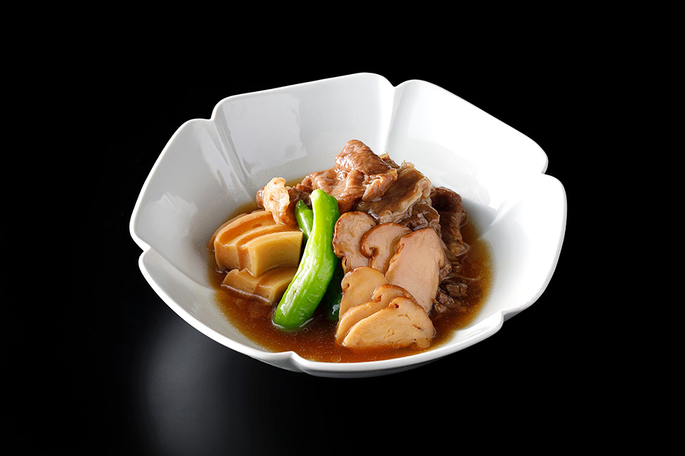 松茸と黒毛和牛のすき煮
