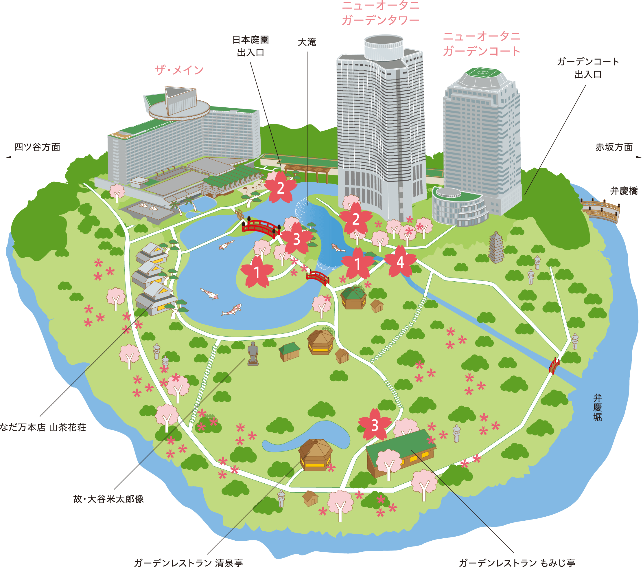 ホテルニューオータニの春 桜めぐり21 New Otani Blossom