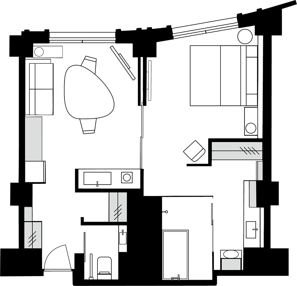 間取り図（新江戸レジデンス　デラックス）