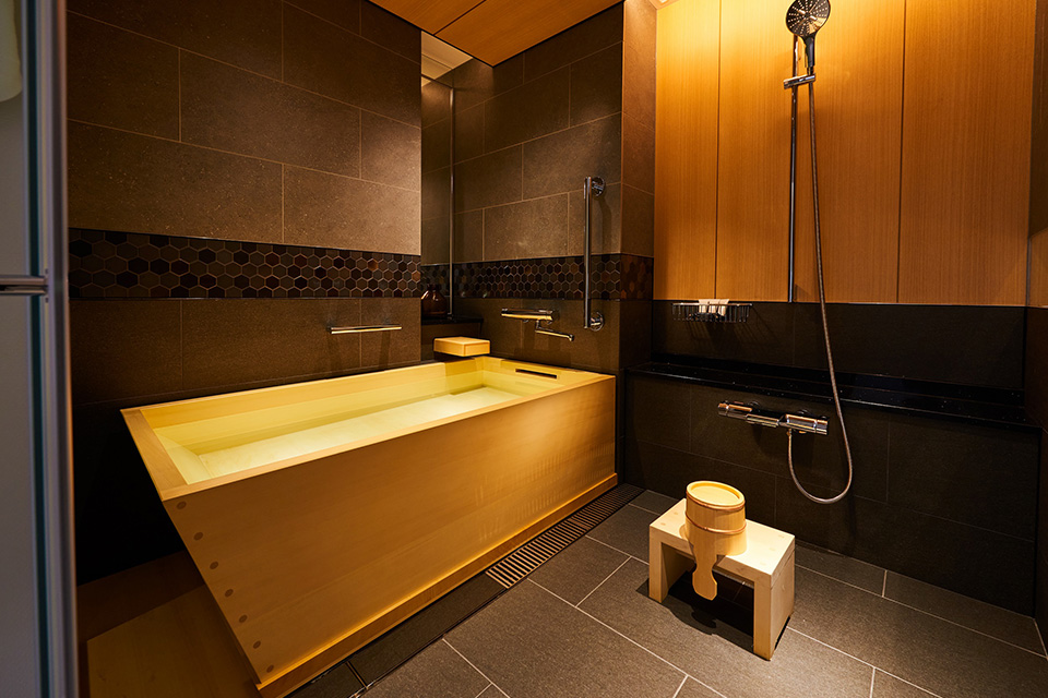 ヒノキ風呂の写真