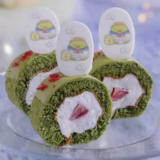ぺんぎん？の抹茶ロールケーキ