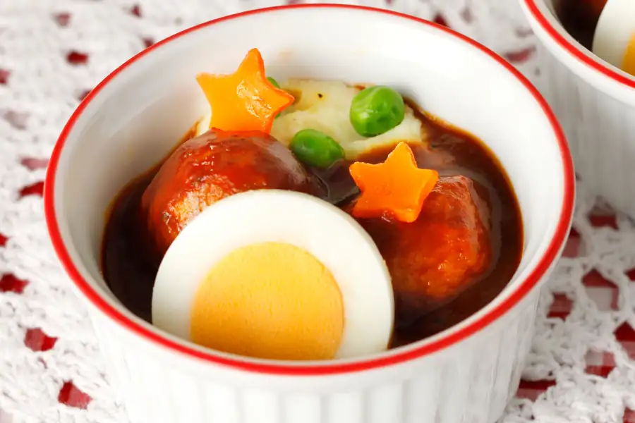 とんかつのミートボールシチュー