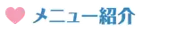 メニュー紹介