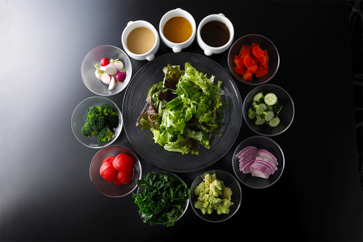 うえのはらハーブサラダと東京野菜