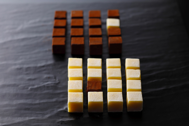 日本酒生チョコレートと梅酒生チョコレート